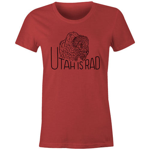 New Women's Buffalo Tee - Black print