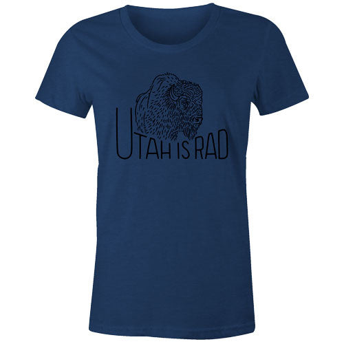 New Women's Buffalo Tee - Black print