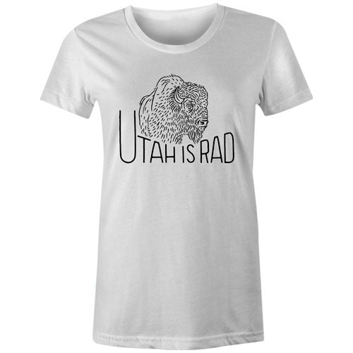 New Women's Buffalo Tee - Black print