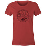 New Women's Camp Scene Tee - Black print