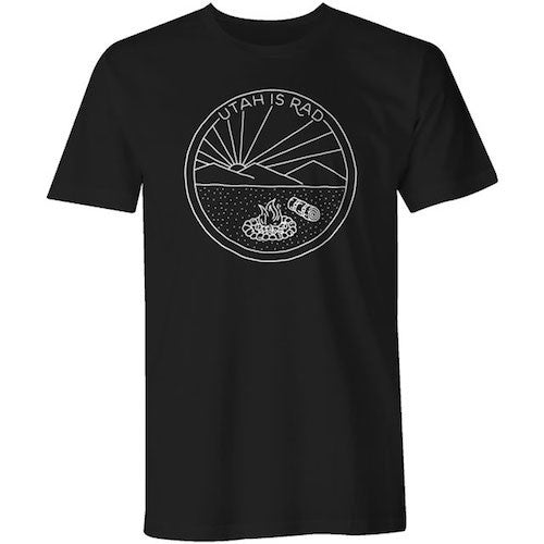 New Camp Scene Tee - White print