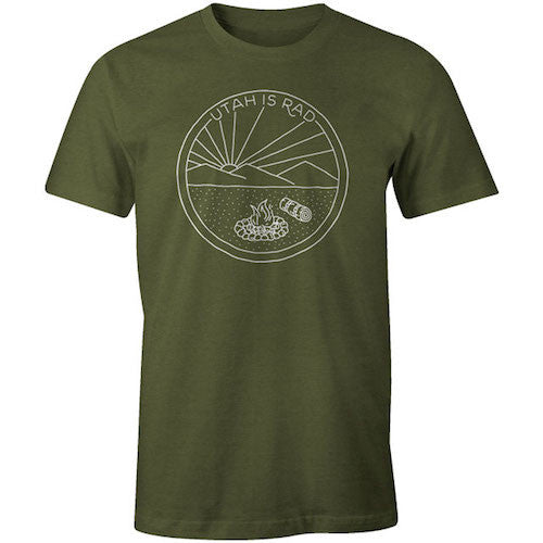New Camp Scene Tee - White print