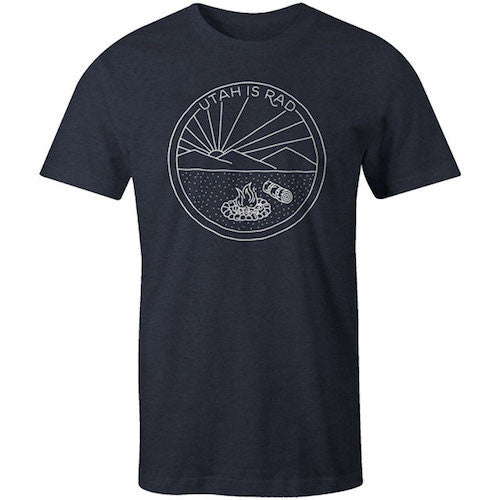 New Camp Scene Tee - White print