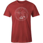 New Camp Scene Tee - White print