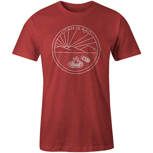 New Camp Scene Tee - White print