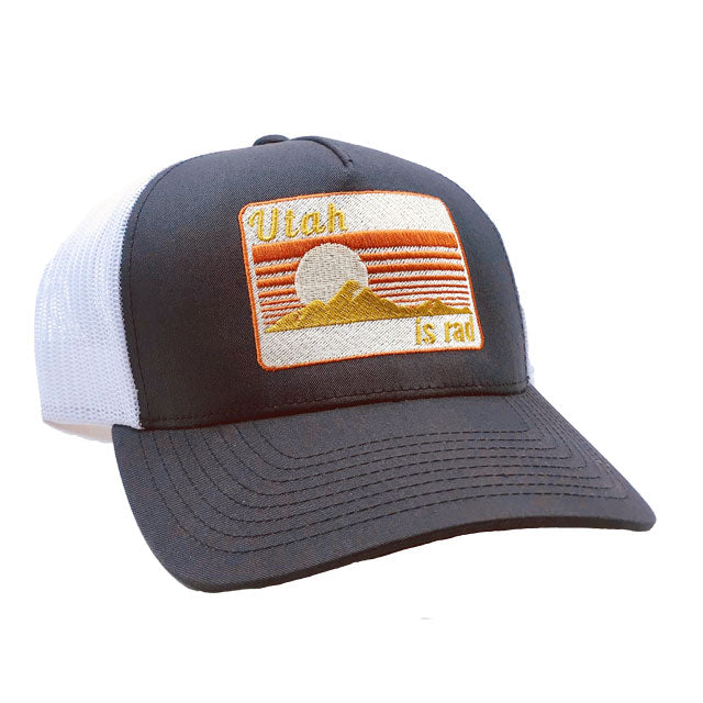Merged with other hat - Retro Patch Hat - Gray/White