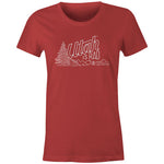 New Women's Tree Logo Tee - White print