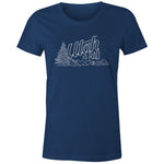 New Women's Tree Logo Tee - White print