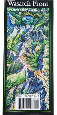 Wasatch Front Panoramic Hiking Map