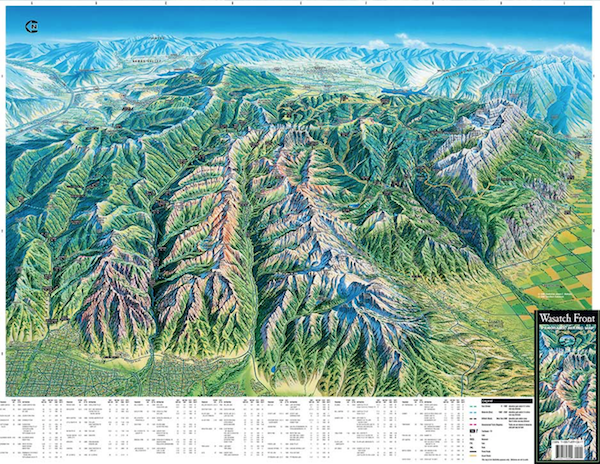 Wasatch Front Inversion Wasatch Front Panoramic Hiking Map – Utah is Rad